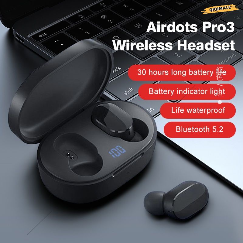 Vitog Airdots A6S Bluetooth 5.0 Noise Canceling Wireless In-Ear Headphones For Xiaomi Redmi Huawei Samsung Phones
