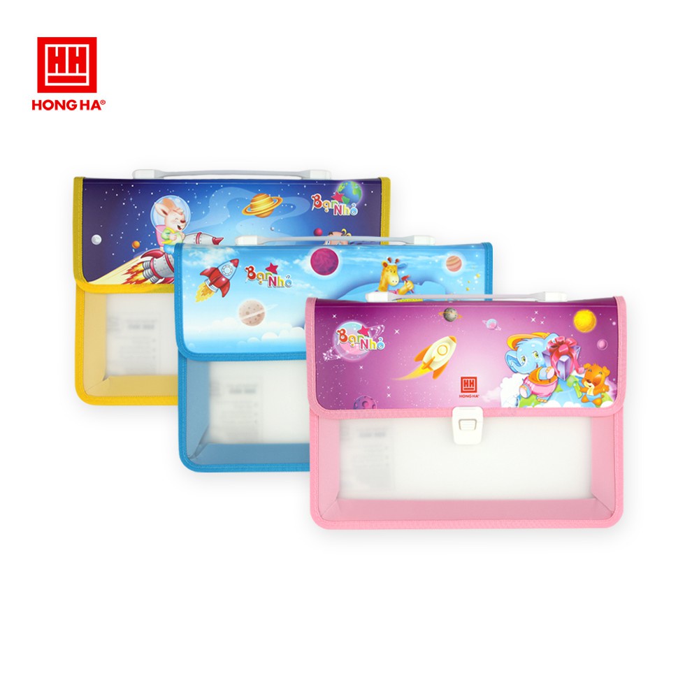 Cặp học thêm Hồng Hà Bạn nhỏ 3860, cặp in 2D chất liệu bền đẹp, thiết kế dễ thương cho bé - Soleil Home