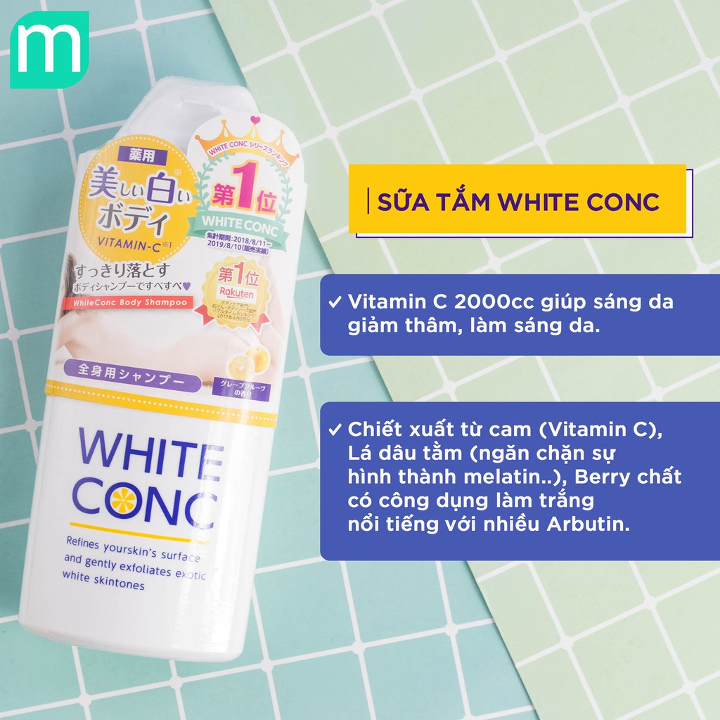 Sữa Tắm White Conc 360ml