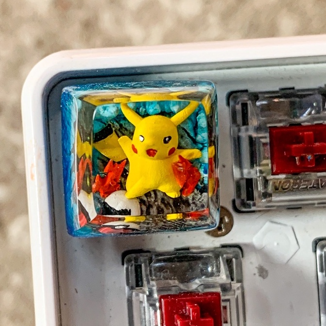 Nút bàn phím cơ máy tính - Artisan keycap - Pokemon Keycap