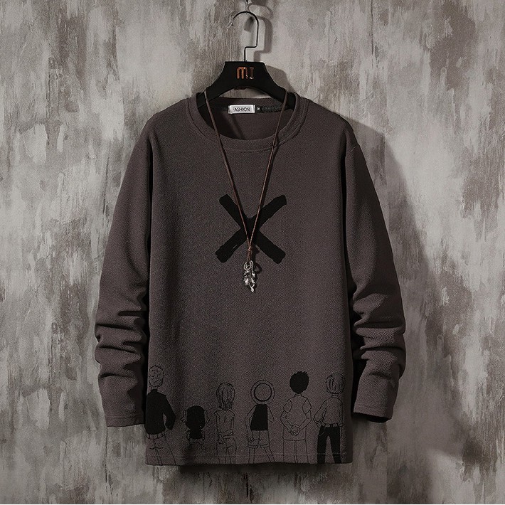 Áo Thun Nam Dài Tay Cổ Tròn Họa Tiết Người Hoạt Hình Chữ X Phong Cách Trẻ Trung Thời Trang Zenkonu TOP NAM 1000143V1 | BigBuy360 - bigbuy360.vn