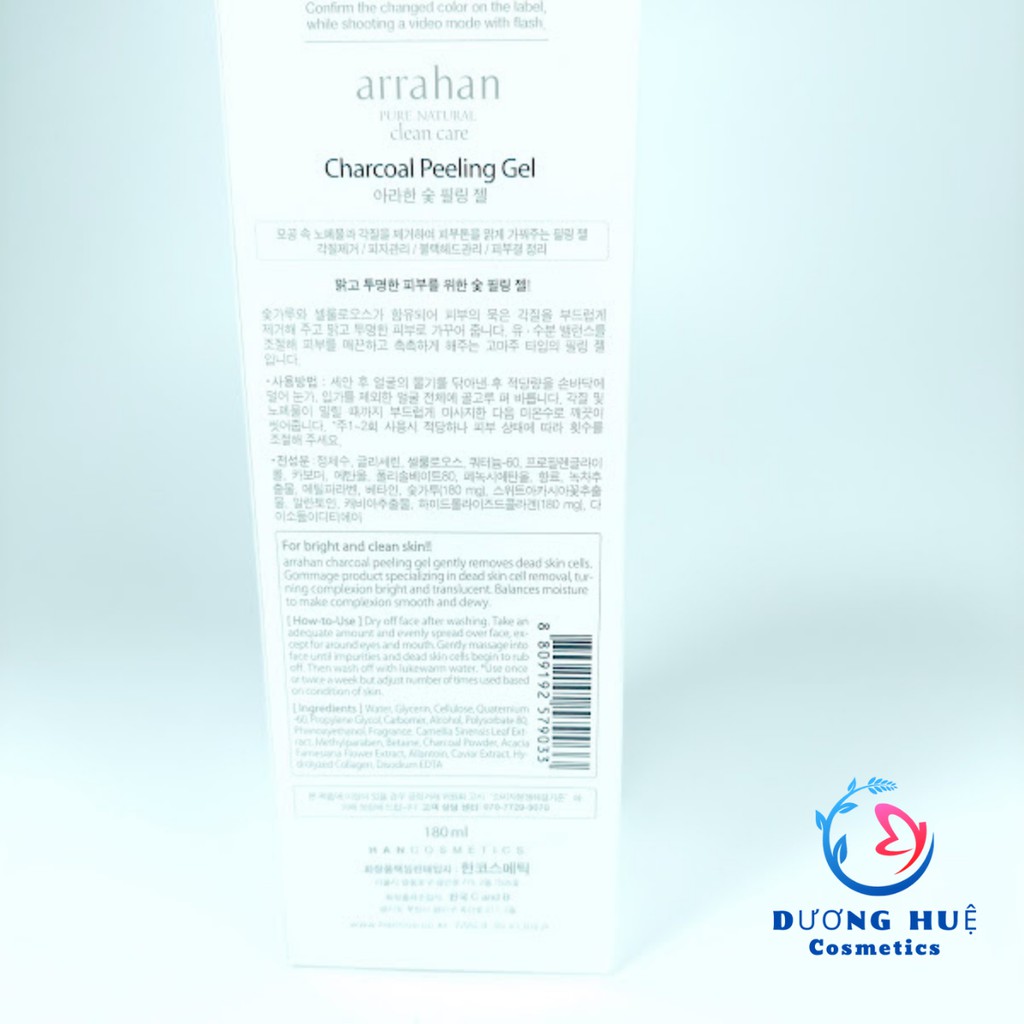 Tẩy tế bào chết Arahan peeling gel tuýp 180ml Hàn Quốc (Chính hãng)