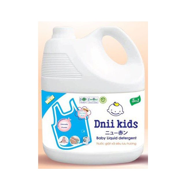 Nước Giặt Xả Dnii Kids 5in1 3800ml - Dùng cho bé