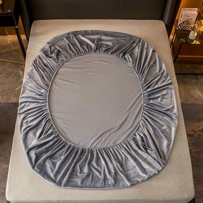 [MẪU  MỚI ]Ga gối nỉ nhung mịn đơn màu họa tiết điểm nhấn thêu siêu sang, nhiều màu kích thước