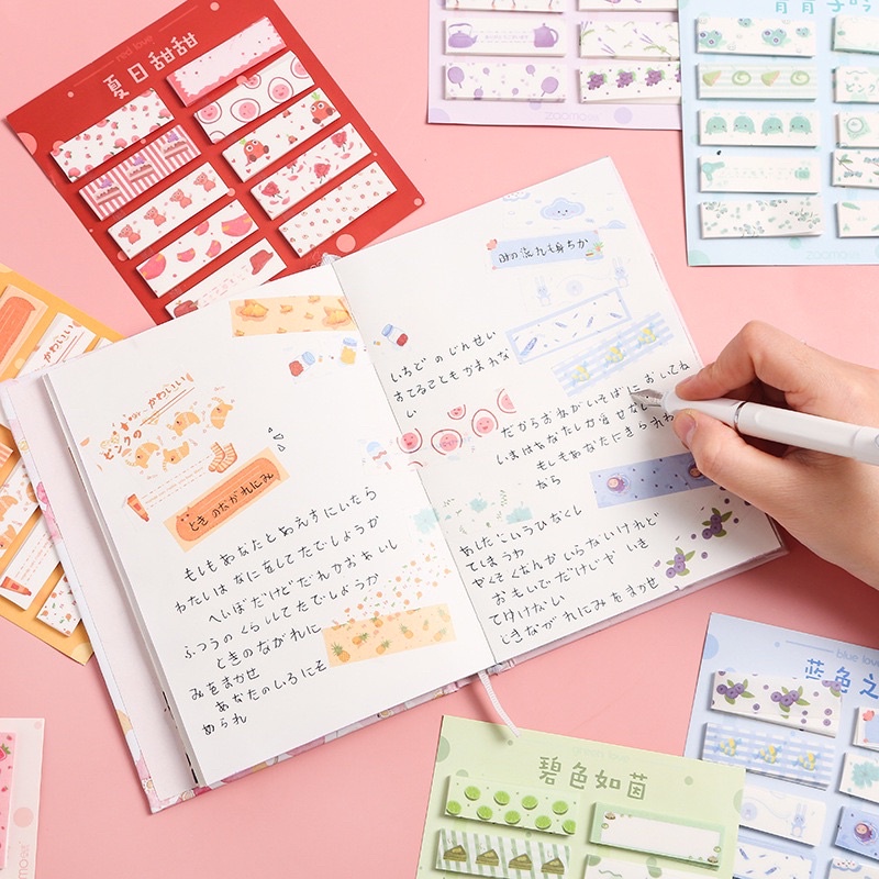 Set 10 mẫu 200 miếng stickers dùng để trang trí đánh dấu DIY