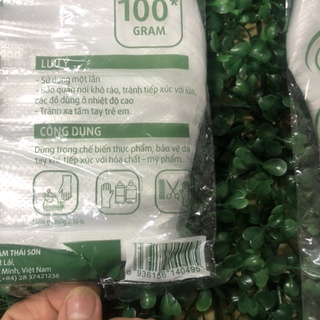 10 chiếc bao tay ni long dùng 1 lần size M
