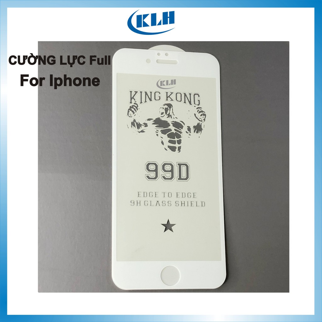 Cường lực full tràn màn hình 10D, 9D 99D 9H cho Iphone 6, 7, 8, 8+, x, xr, 11 mài vát cạnh ôm khít máy