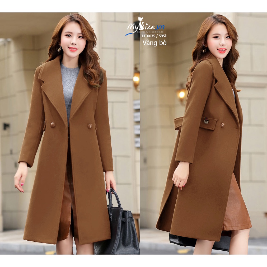 ÁO KHOÁC DẠ MANG TÔ ĐAI SAU MT0035