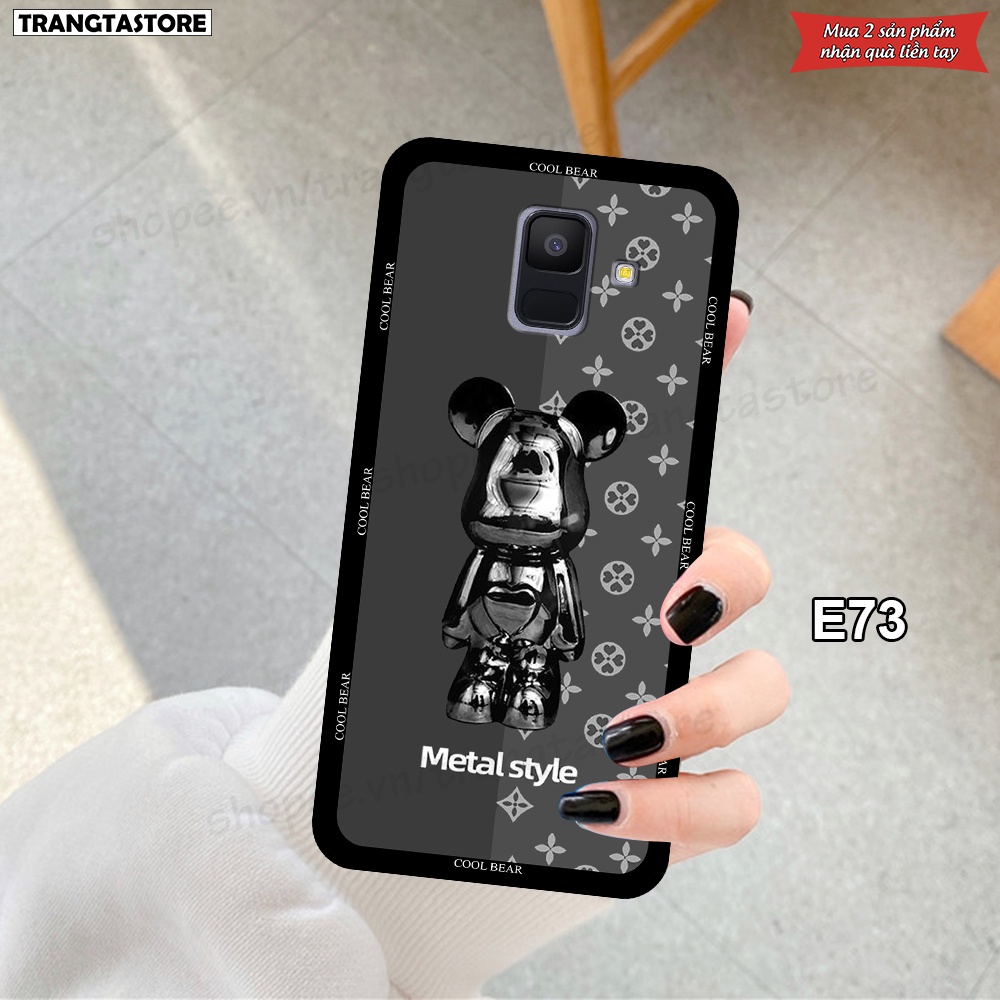 Ốp lưng Samsung A6 2018 / A6 Plus in hình gấu Bearbrick,Metal Style,Doremon siêu dễ thương chất lượng