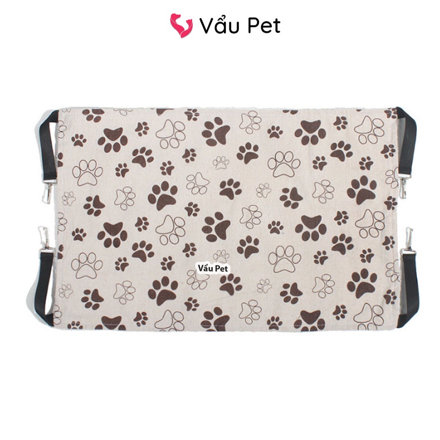 Võng Cho Mèo Treo Lồng Chuồng 2 Lớp - Võng Mèo Nhiều Màu Vẩu Pet Shop