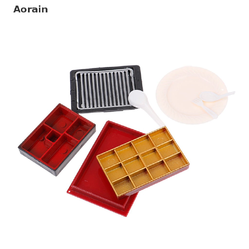 Bộ 3 Dĩa Đồ Chơi Mini Màu Trắng Cho Nhà Búp Bê