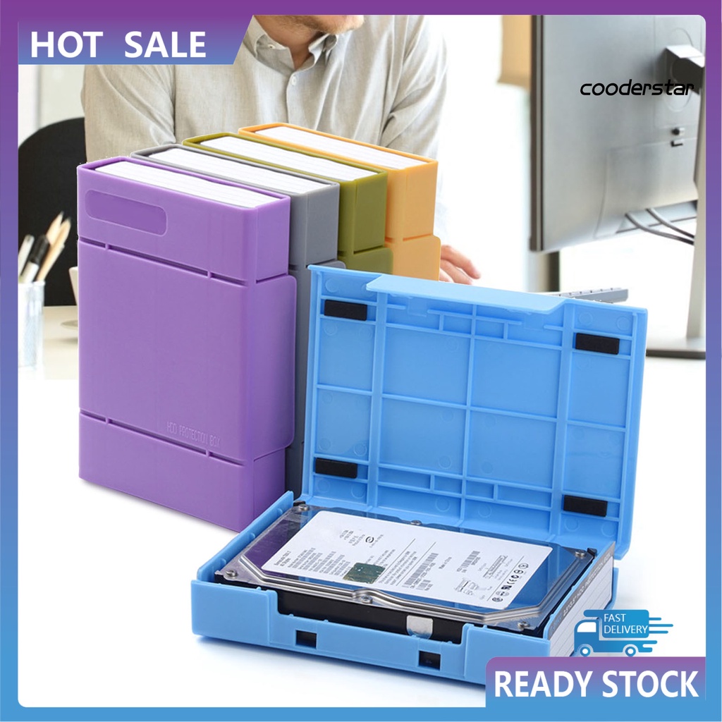 Hộp Đựng Ổ Cứng Chống Sốc Màu Trơn 3.5inch Ốp