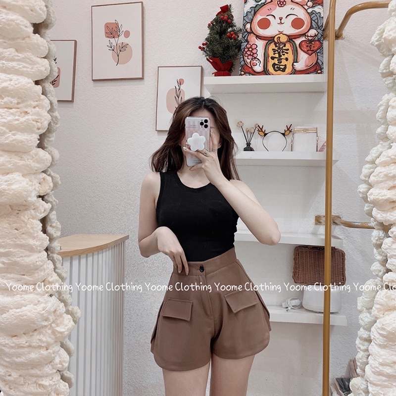 Áo croptop thun ba lỗ,áo 3 lỗ croptopchất cottonzip dày dặn co giãn đa chiều cho nữ Yoomeclothing [ ẢNH THẬT SHOP CHỤP ]