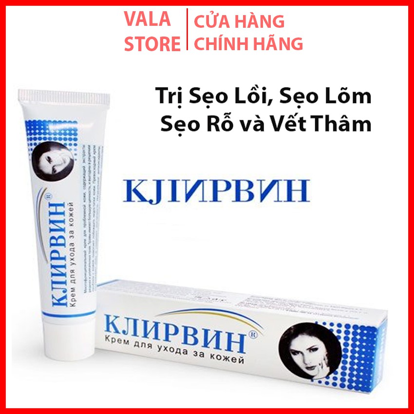 Kem sẹo Nga,làm mờ sẹo lồi, sẹo lõm và sẹo rỗ và vết thâm hiệu quả-25gr