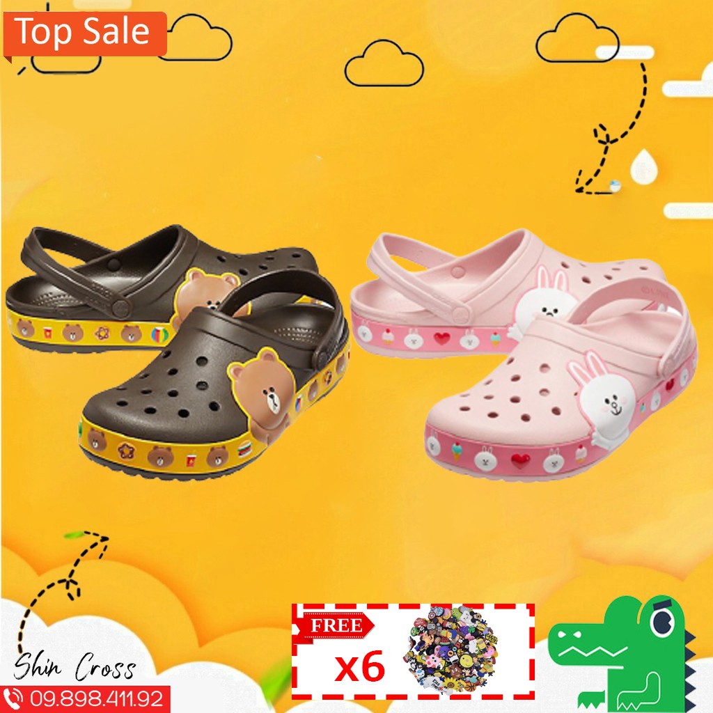 dép Cross cho bé trai và bé gái nhiều màu gấu và thỏ