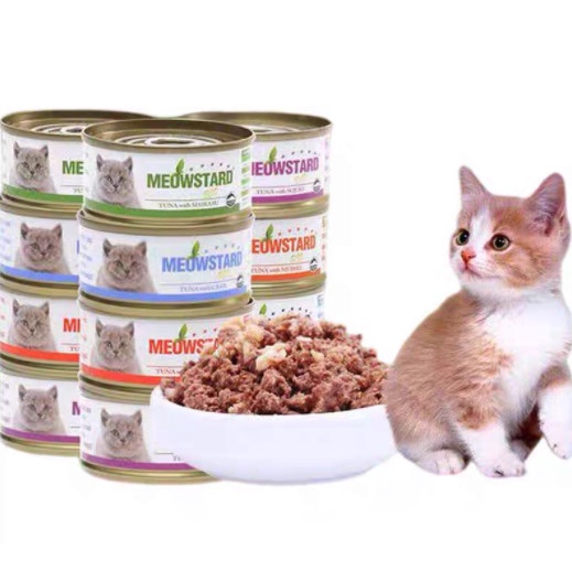 [HCM] Pate Meowstard Eco Cho Mèo, Cho Thú Cưng lon 80gr