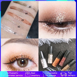 【mua 2 được giảm giá 4% Bóng mắt 】 Fine Pearlescent Eyeliner 5 Color Silver White Eye Shadow Monochrome Blend Sparkling Smooth Brush Head
