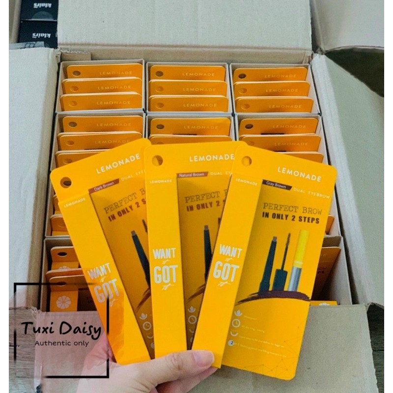 CHÌ KẺ MÀY 2 ĐẦU LEMONADE WANT IT GO IT DUAL EYEBROW | BigBuy360 - bigbuy360.vn