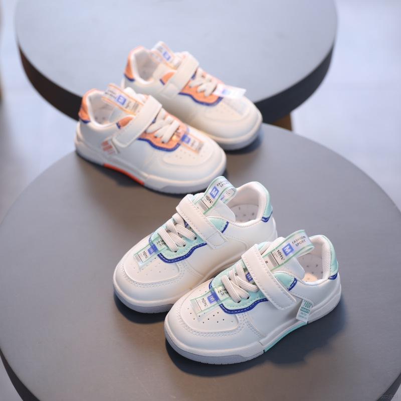 Se7en Fashionable Little White Shoes For Boys And Girls With Soft Soles Non-slip And Breathable Sneakers For 9M-6T