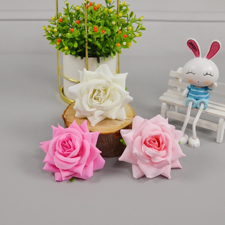 hoa trang trí bánh [FREESHIP❤️] hoa hồng lụa trang trí bánh sinh nhật