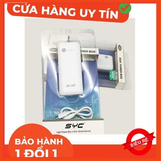 [SALE CỰC MẠNH] C96 [ BẢO HÀNH 6 THÁNG ] PIN SẠC DỰ PHÒNG SYC 6000 mAh - PIN SẠC DỰ PHÒNG MINI CẦM TAY Hàng Đẹp