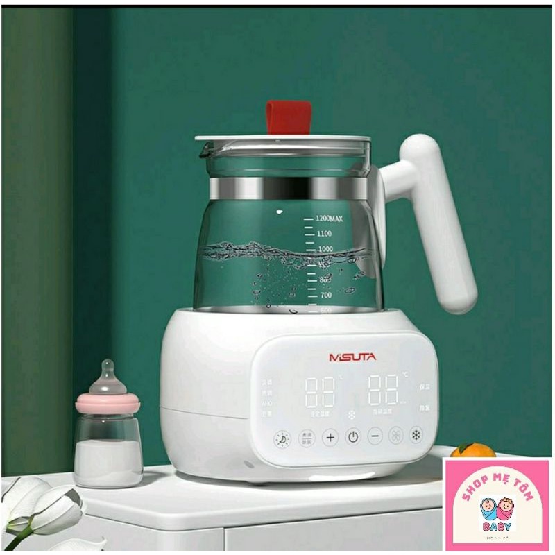 BÌNH ĐUN NƯỚC PHA SỮA GIỮ NHIỆT MISUTA 1200ML