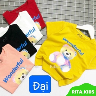 Áo Thun Bé Gái Thun Cotton SG Loại 1 Mềm Mát Co Giãn Cho Bé 26-35kg