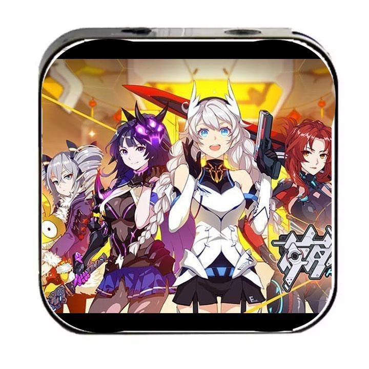 Máy nghe nhạc Honkai Impact 3 cầm tay mini tặng tai nghe cắm dây có mic và dây ...