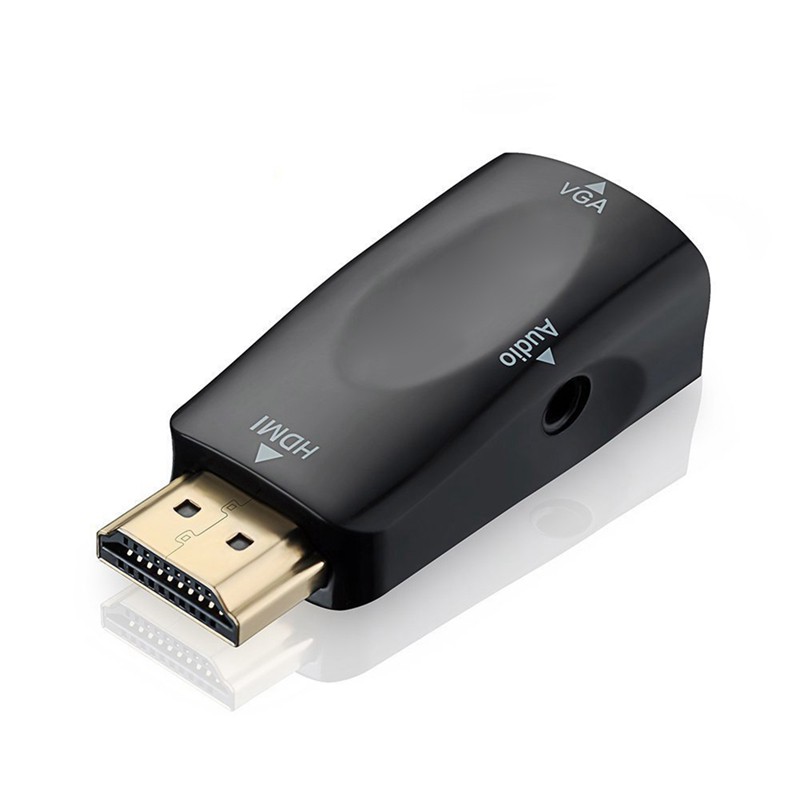 USB chuyển tiếp tín hiệu hình ảnh đầu cắm chuẩn HDMI lỗ cắm chuẩn VGA