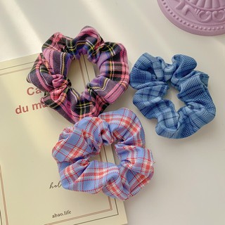 Scrunchies🌟 freeship 🌟 dây buộc tóc scrunchies kẻ - hoa sang chảnh hot hit 2020