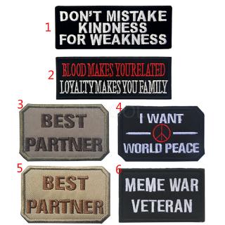 Miếng Vá Quần Áo Thêu Chữ Best Partner Thời Trang