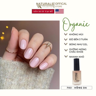 Sơn dưỡng thành phần hữu cơ phục hồi móng yếu, hư tổn USA NATURALS COLLECTION màu nude nhạt  - 7.5ml - 703