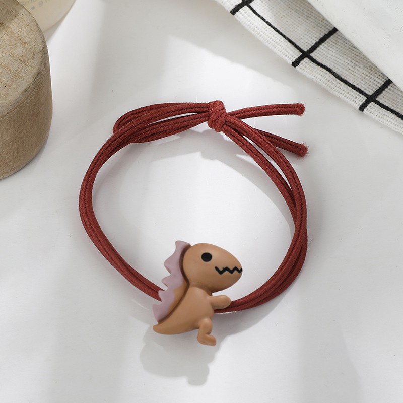 Dây chun buộc tóc AISHG gắn khủng long resin nhỏ