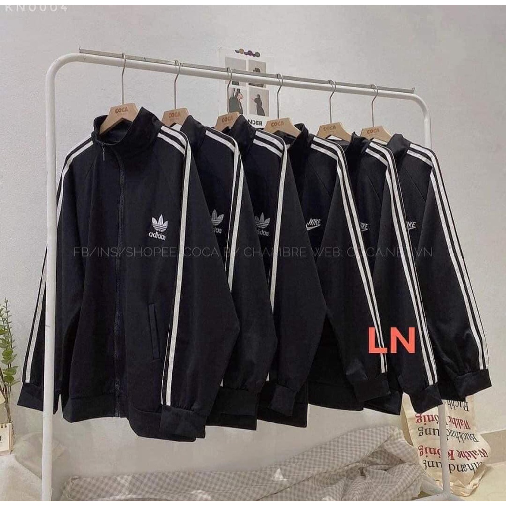 Áo Khoác Thể Thao 3 Sọc Form rộng Nam Nữ mặc được - Zadola fashion
