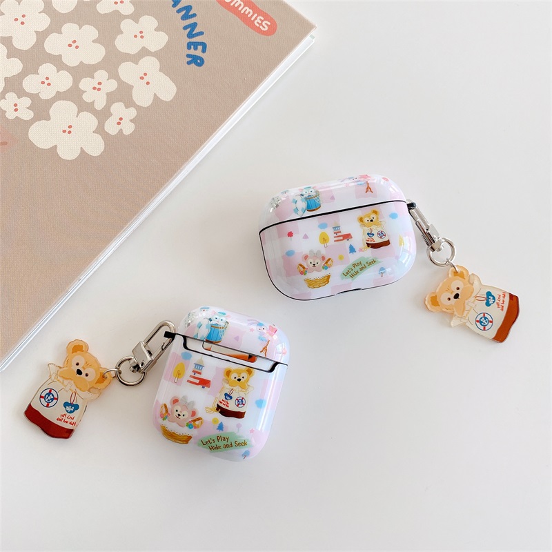 Vỏ bảo vệ silicon hình hoạt họa SpongeBob/Shin cậu bé bút chì/One Piece cho hộp sạc tai nghe Airpods Pro 2 Gen 2