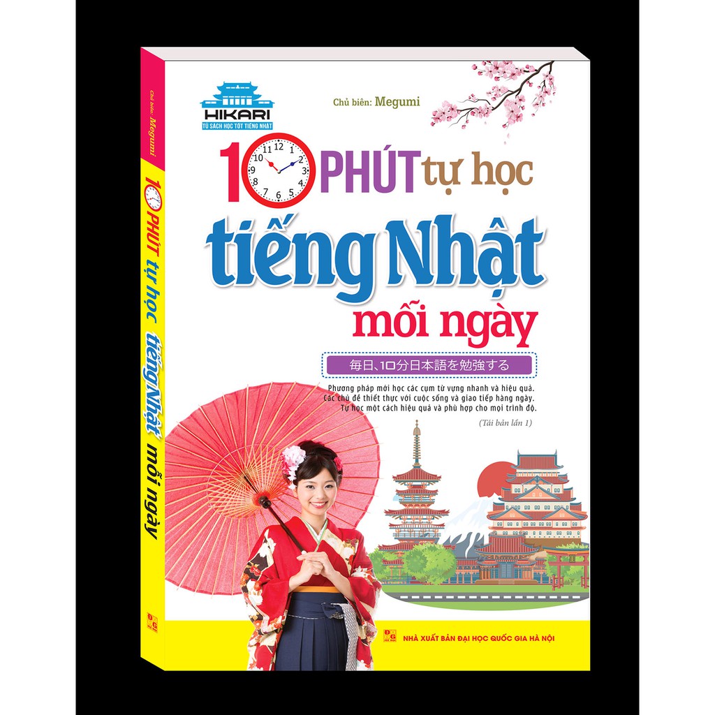 Sách - 10 phút tự học tiếng Nhật mỗi ngày (tái bản kèm tải file CD)