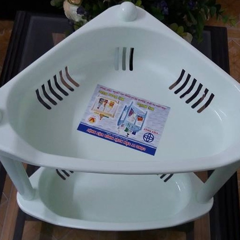 kệ góc nhựa chắc chắn, kệ góc để đồ nhà tắm nhựa Việt Nhật cao cấp