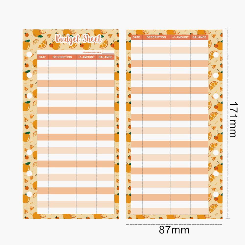 PEWANY Sổ Tay 6 Lỗ Họa Tiết Trái Cây Có Đèn Led