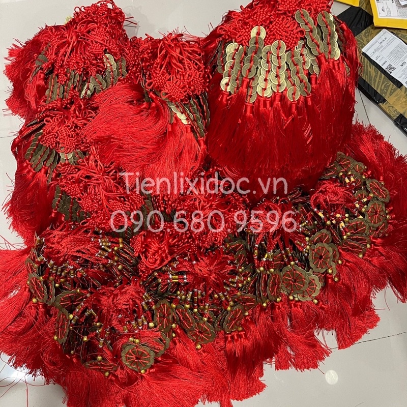 Dây Xu Hoa Mai 10 Cánh Thập Toàn, Treo Phong Thuỷ May Mắn
