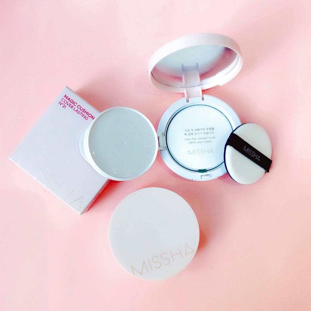 Phấn Nước Missha Magic Cushion Cover Lasting Màu Hồng ( hscosmetics) | BigBuy360 - bigbuy360.vn