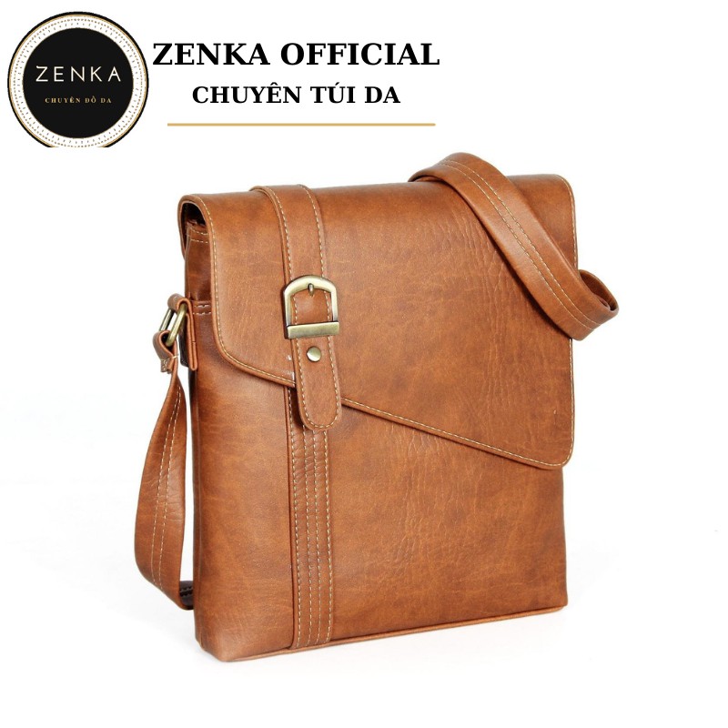 Túi đeo chéo cao cấp Zenka tiện dụng, túi da đựng ipad sang trọng và lịch lãm_ZIP01