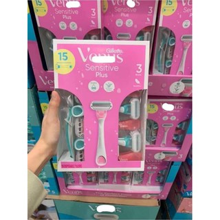 [BILL US] Dao cạo lông cho nữ 3 lưỡi Gillette Venus Sensitive Plus
