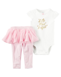 Bộ bodysuit và quần Carter