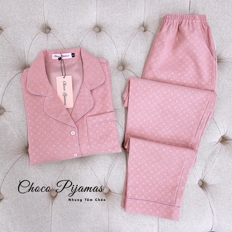 bộ nhung tăm chéo hãng sam - choco chuẩn ảnh bộ mặc nhà đẹp mã này sẵn hồng xanh