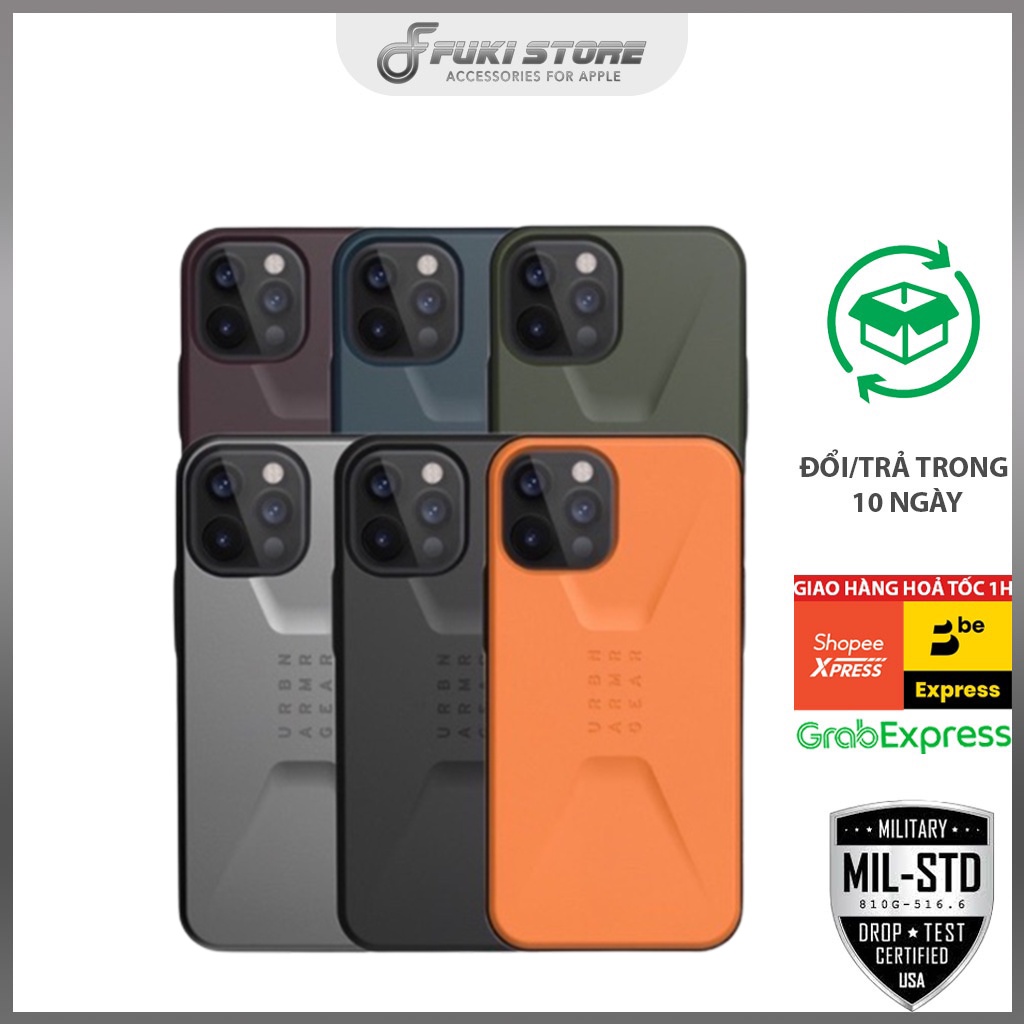 [CHÍNH HÃNG UAG] ỐP LƯNG CIVILIAN CHO IPHONE 12 SERIES