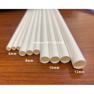 Ống hút giấy phi 6,8,12 - Minh Đức Green