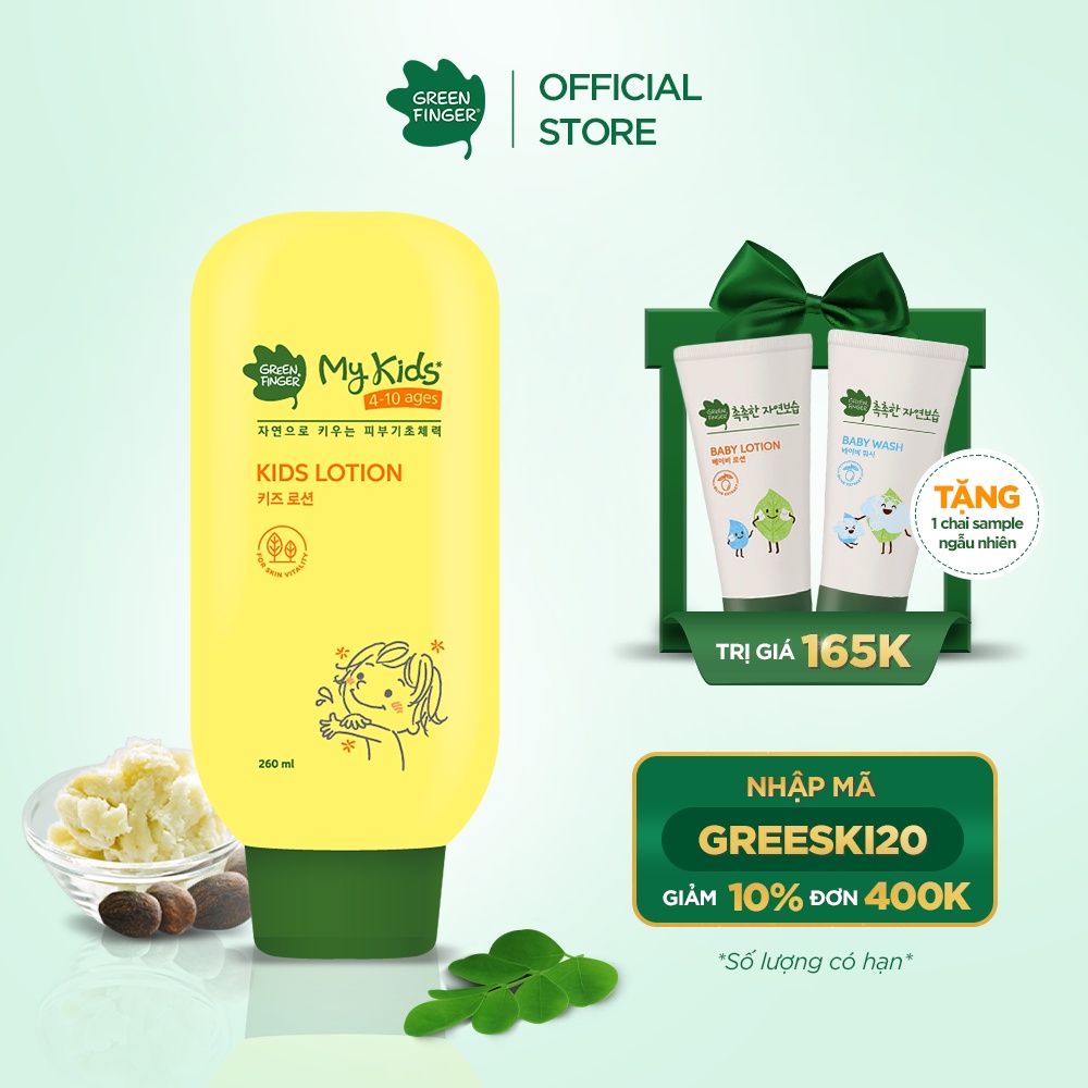 Sữa Dưỡng Thể Cấp Ẩm Cho Trẻ GREENFINGER MYKIDS KIDS LOTION 260ml