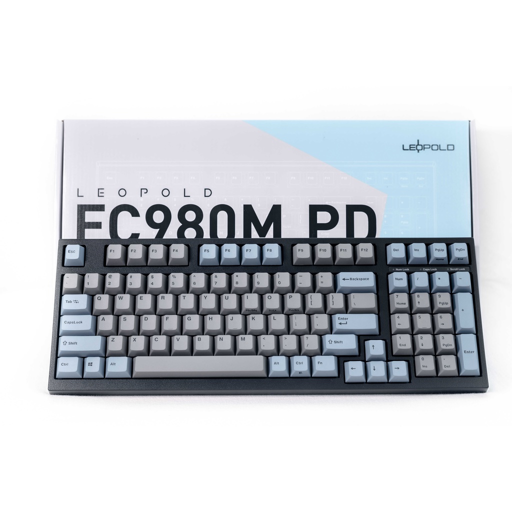 Bàn Phím Cơ Máy Tính Hiệu Leopold FC980MPD Blue Grey -  Hàng Chính Hãng - Bảo Hành 24 Tháng