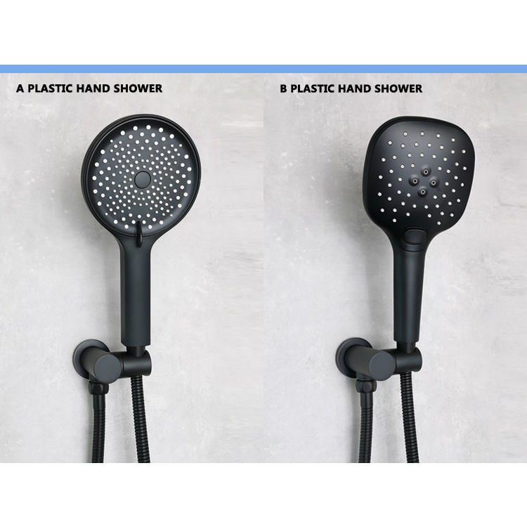 Bộ Vòi Sen 3 Chức Năng Với Giá Đỡ Bằng Đồng Thau/ Crom/ Vàng/ Xám Với Đầu Nối Bằng Thép Không Gỉ 1.5m