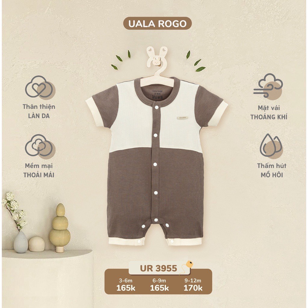 Bộ Body Cộc Vải Cotton Uala Rogo UR3955